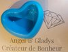 Eetpotje hart blauw