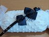 CD MABEL ZWART MET ZWARTE STRIK + CRYSTAL