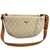 BANDOLIERA WITH ZIP MATELASSE BEIGE S2