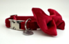 FIFI COLLAR QUINN + BOW RED + SILVER