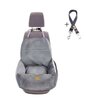 "Ero Soft" Dog Car Booster Seat VELVET GREY M