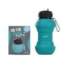 M-PETS on the road turkooisblauw opvouwbare waterfles voor honden 2-in-1 
