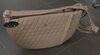 BANDOLIERA WITH ZIP SQUARE TAUPE S2