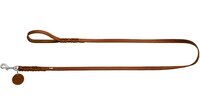 Hunter leash solid education cognac