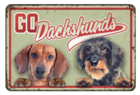 Bord blik A4 Go Dachshunds (h)