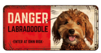 Bord blik HL Danger Labradoodle