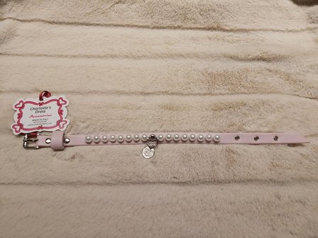 Lulu halsband baby roze nappa