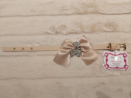 Lovely bear halsband beige