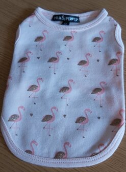 M&amp;P T-shirt flamingo maat S