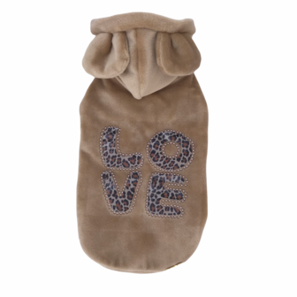 PICCOLI PETS LOVE LEO HOODIE BRONZE MAAT SM