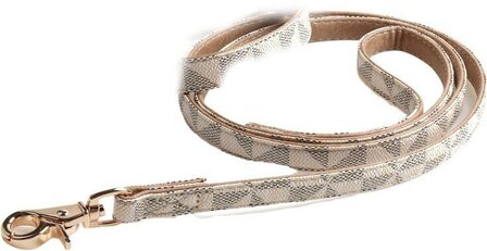 CATWALK DOG - GEO LEASH BEIGE