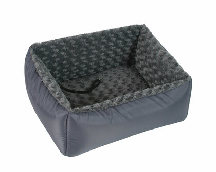 OLP PETS CAR BED GRIJS