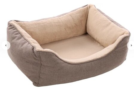 MAND ESMO RECHTHOEK BEIGE 65X50X20CM