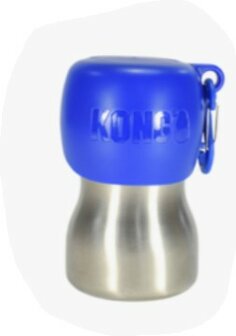 Kong H2O STAINLESS STEEL WATER BOTTLE BLAUW 255ML