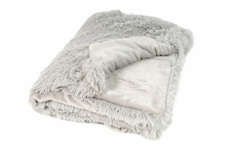 OLP BLANKET DOUBLE SIDED SOFT SILVER 200X155CM