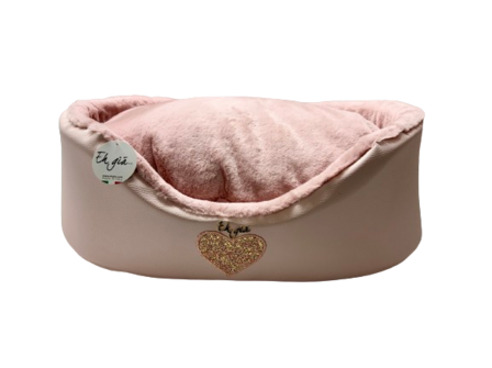 EH GIA ROUND BED SIZE 4 - PINK + BABY PINK PLUCHE