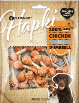 SNACK HAPKI HALTER MET KIP &amp; RIJST 150gr