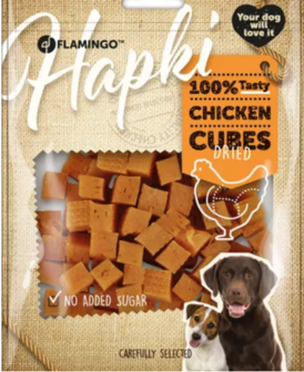 SNACK HAPKI BLOKJES MET KIP 170gr