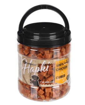 SNACK HAPKI BLOKJES MET KIP 750gr