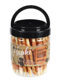 SNACK R&#039;HIDE STAAF WIT MET KIP 12,5CM 600GR