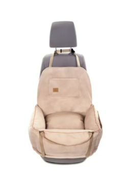 &quot;Ero Soft&quot; Dog Car Seat VELVET Water Repellent BEIGE M