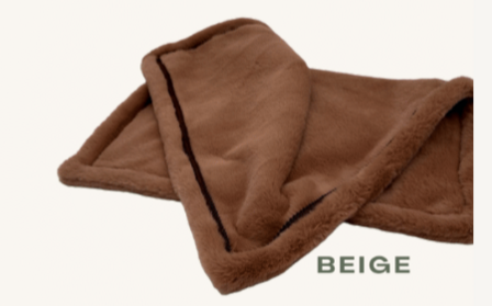 FIFI BLANKET LICHT BRUIN 70X50CM