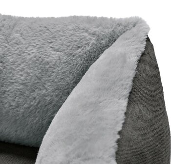 Orthopedische hondensofa Rockford antraciet/lichtgrijs 80x60cm