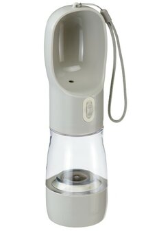 Water travel bottle grijs