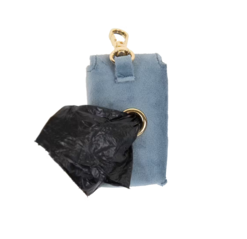POEPZAKHOUDERTJE VELVET LICHTBLAUW
