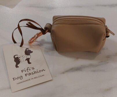 FIFI Poobag Zipper Beige leather