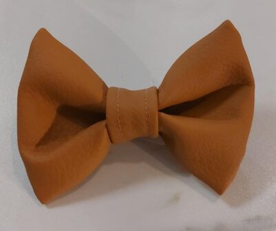 FIFI BIG BOW LILY CAMEL LEATHER