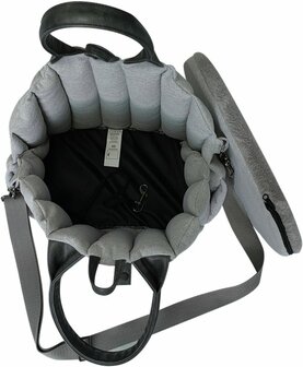 AB Home &amp; Away-Draagtas-Citybag Diana Lichtgrijs-XS 50x30x35cm