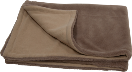 AB DEKEN Champs-Elys&eacute;es Deken plush Mokka - L - 