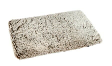 TRAVEL BLANKET SOFT STREAKY BROWN 100X75CM