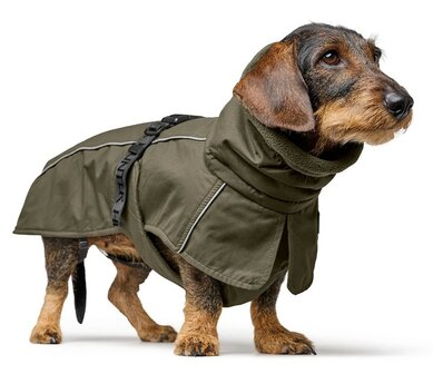 HUNTER COAT NORDBY OLIVE GREEN TECKEL