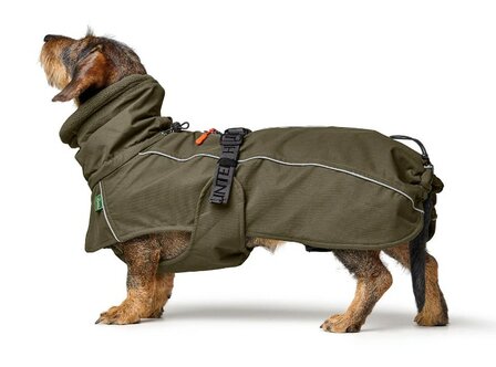 HUNTER COAT NORDBY OLIVE GREEN TECKEL