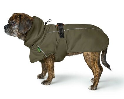 HUNTER COAT NORDBY OLIVE GREEN PUG &amp; FRENCHIE