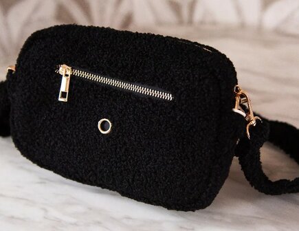 F&amp;C FANCY DOG MOM BAG TEDDY BLACK