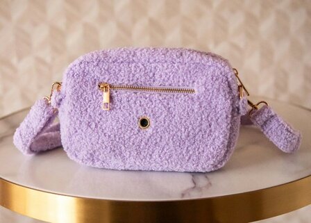 F&amp;C FANCY DOG MOM BAG TEDDY LILAC