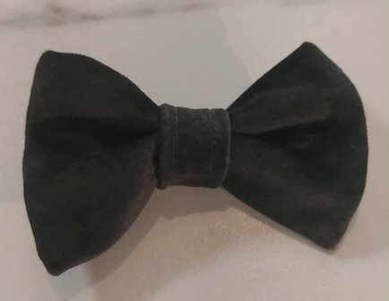 FIFI BIG BOW KNAPPY FOREST BLACK VELVET