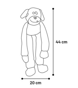 SPEELGOED FLOREO HOND LANGE POTEN BEIGE 