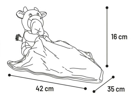 SPEELGOED ZAPU STIER TAUPE