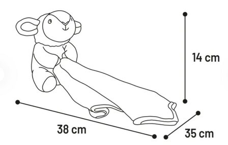 SPEELGOED ZAPU SCHAAP WIT