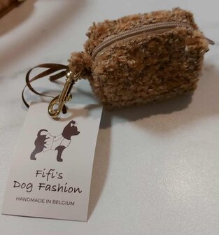 FIFI Poobag Zipper curl cognac + gold