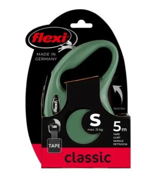 Flexi Rollijn Classic Band Olijfgroen S