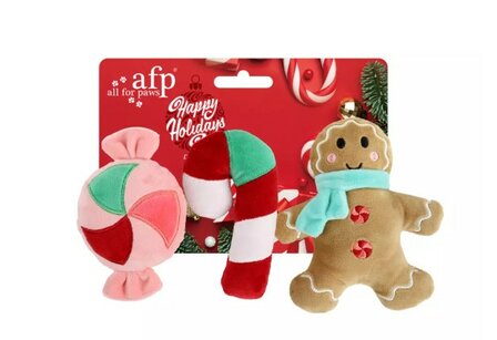 AFP Happy Holidays Kerst 3-Pack Peperkoek &amp; Snoep
