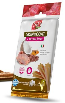 Farmina Dental Treat Skin &amp; Coat Quinoa Kwartel Medium &amp; Maxi