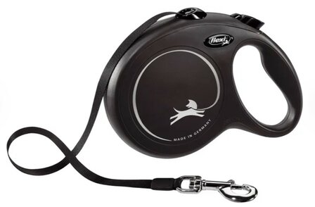 Flexi Rollijn Classic Band Zwart L