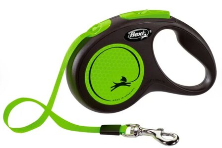 Flexi Rollijn New Neon Band Fluo groen S