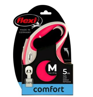 Flexi Rollijn New Comfort Band Rood M